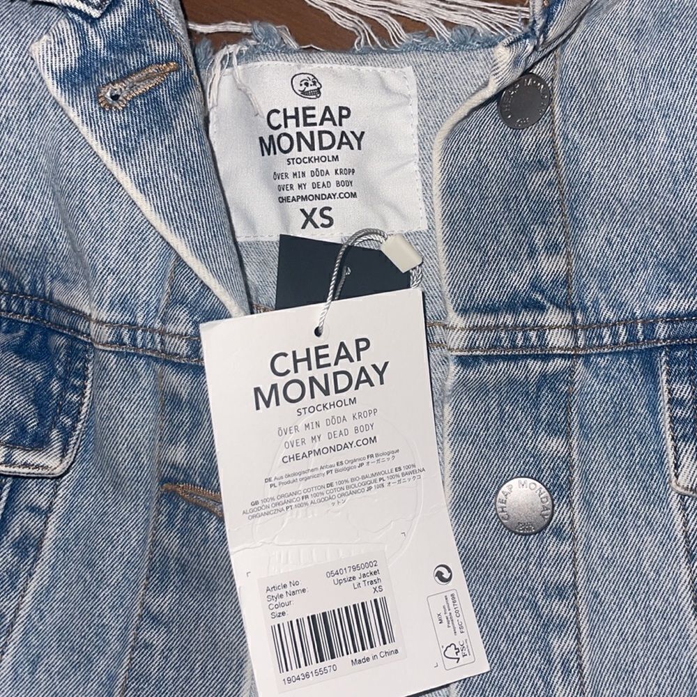 Cheap Monday NWT oversized denim jacket - Picture 5 of 6